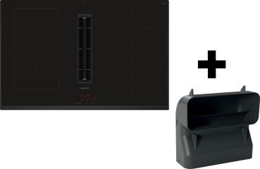 Siemens ED851BGA6 - ED851BS16E + HZ9VDSB4, Kochfeld mit Dunstabzug (Induktion), Flachkanal, 80 cm, 5 Jahre Garantie!